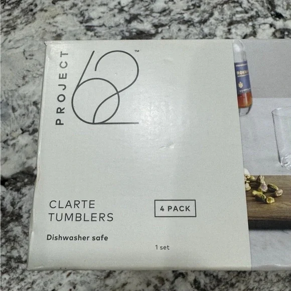 Project 62 Clarte Glass Tumblers Set - Set of 4. NIB - Picture 2 of 6